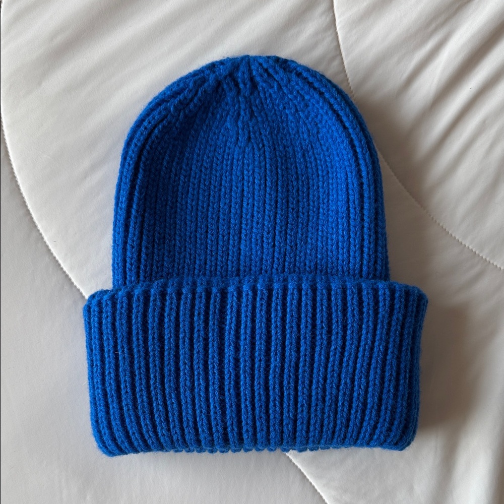 Dressed in LALA Blue Chunky Knit Beanie